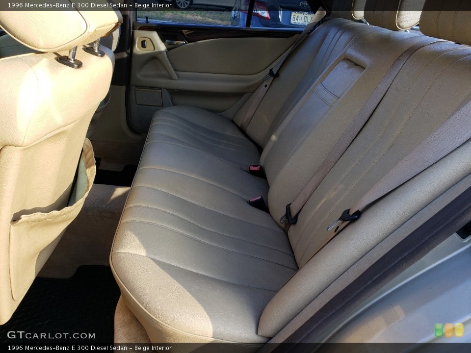 Beige Interior Rear Seat for the 1996 Mercedes-Benz E 300 Diesel Sedan #138749855