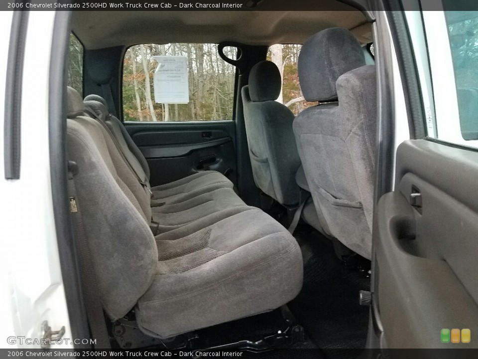 Dark Charcoal Interior Rear Seat for the 2006 Chevrolet Silverado 2500HD Work Truck Crew Cab #138750852