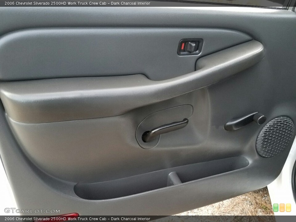 Dark Charcoal Interior Door Panel for the 2006 Chevrolet Silverado 2500HD Work Truck Crew Cab #138750909