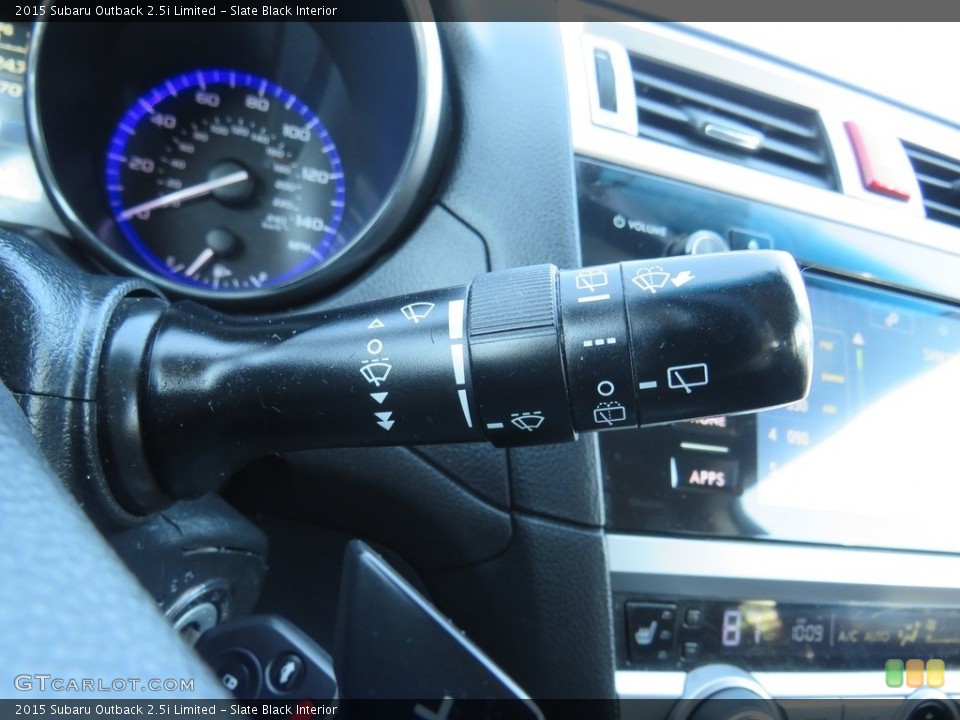 Slate Black Interior Controls for the 2015 Subaru Outback 2.5i Limited #138752001