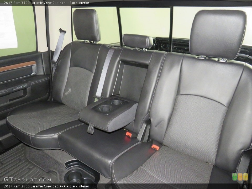 Black Interior Rear Seat for the 2017 Ram 3500 Laramie Crew Cab 4x4 #138754893