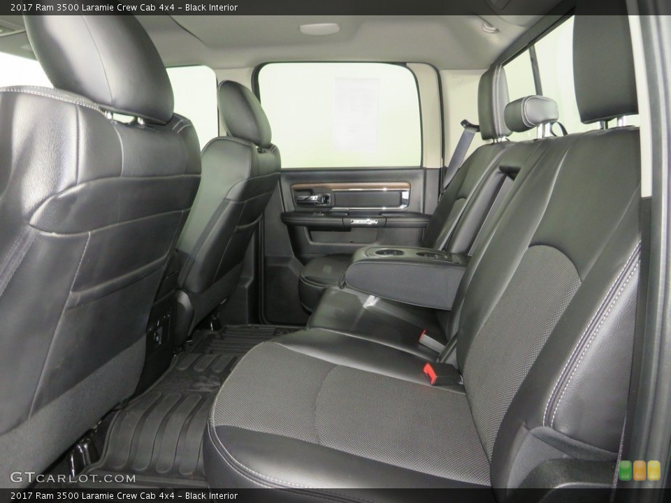 Black Interior Rear Seat for the 2017 Ram 3500 Laramie Crew Cab 4x4 #138754923