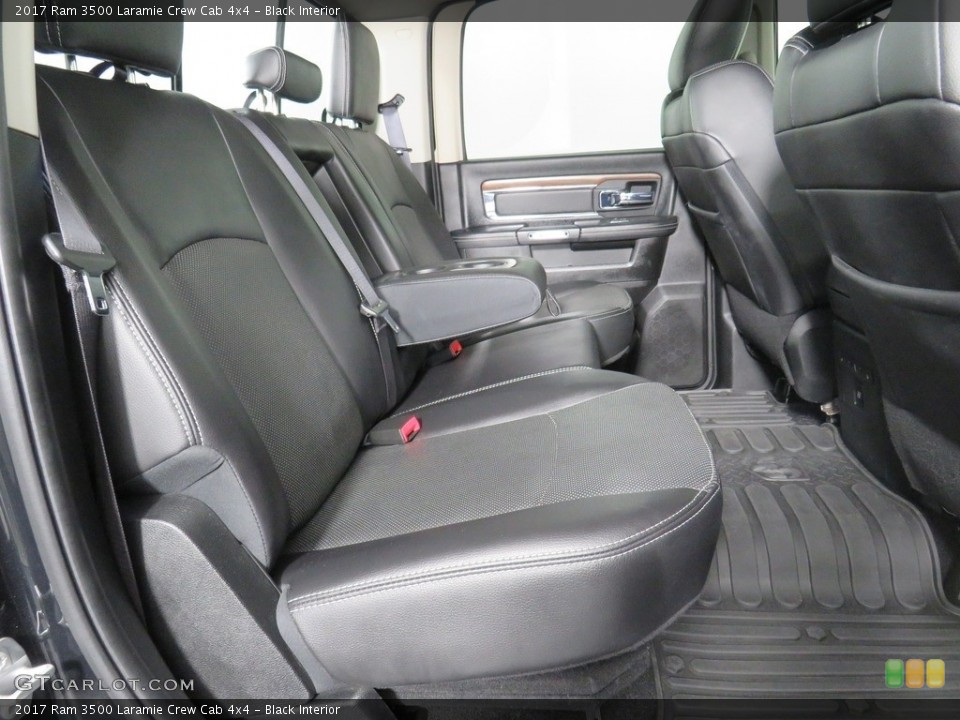 Black Interior Rear Seat for the 2017 Ram 3500 Laramie Crew Cab 4x4 #138754989