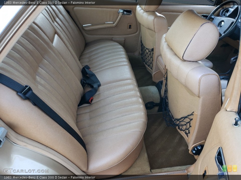 Palomino Interior Rear Seat for the 1983 Mercedes-Benz E Class 300 D Sedan #138756141
