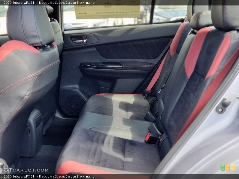 Black Ultra Suede/Carbon Black Interior Rear Seat for the 2020 Subaru WRX STI #138757908