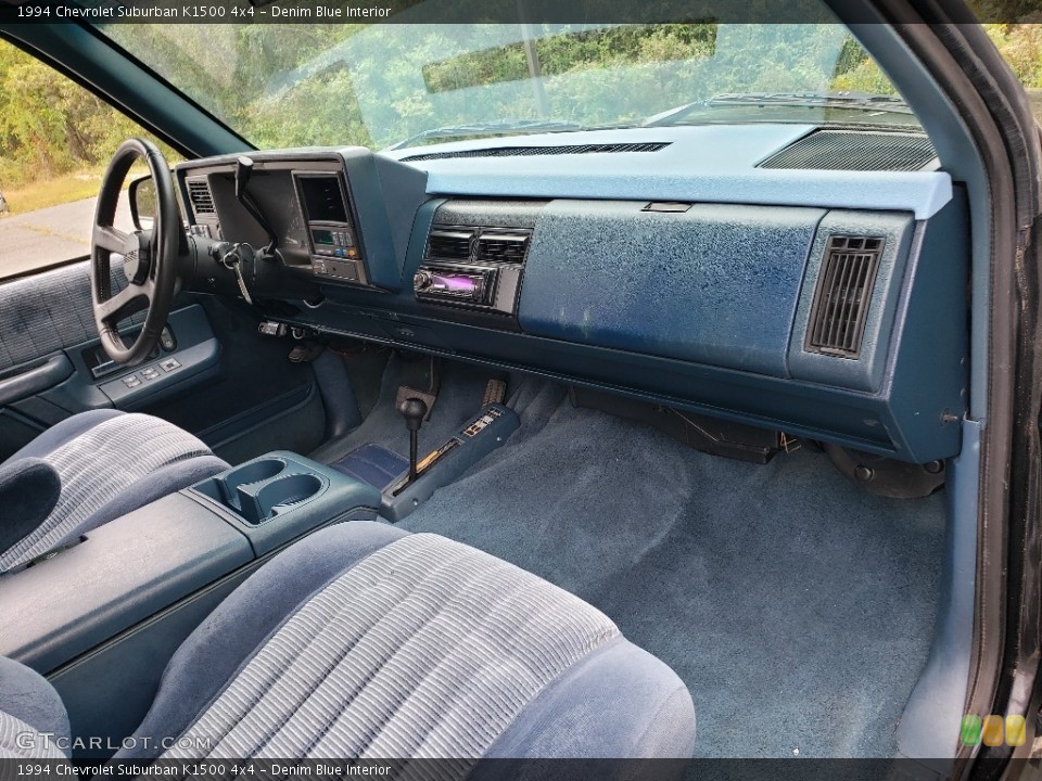 Denim Blue Interior Dashboard for the 1994 Chevrolet Suburban K1500 4x4 #138758886