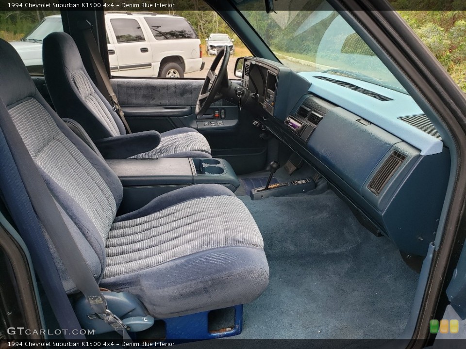 Denim Blue Interior Front Seat for the 1994 Chevrolet Suburban K1500 4x4 #138758904