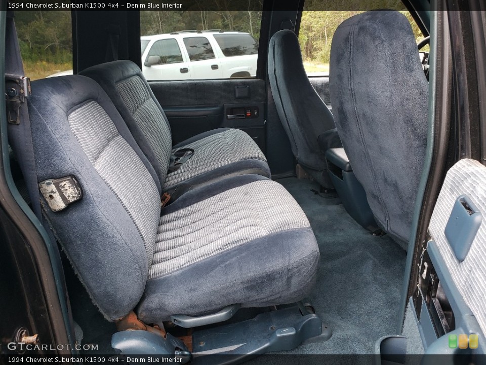 Denim Blue Interior Rear Seat for the 1994 Chevrolet Suburban K1500 4x4 #138759048