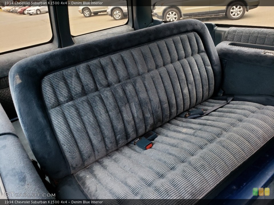Denim Blue Interior Rear Seat for the 1994 Chevrolet Suburban K1500 4x4 #138759069