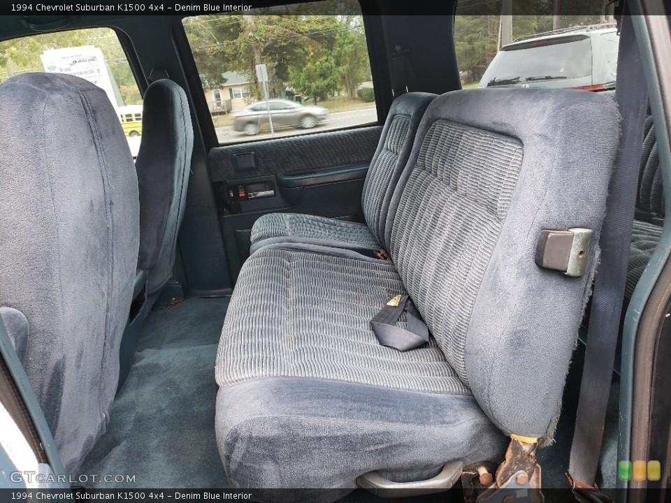 Denim Blue Interior Rear Seat for the 1994 Chevrolet Suburban K1500 4x4 #138759117