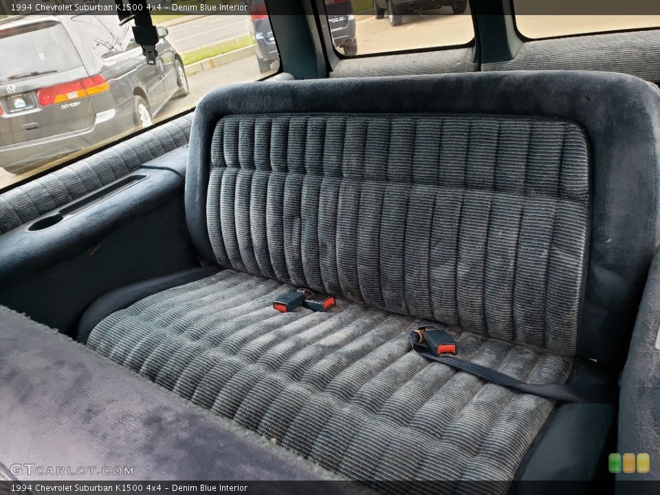 Denim Blue Interior Rear Seat for the 1994 Chevrolet Suburban K1500 4x4 #138759165