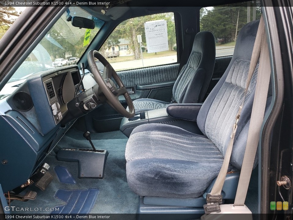 Denim Blue Interior Front Seat for the 1994 Chevrolet Suburban K1500 4x4 #138759216