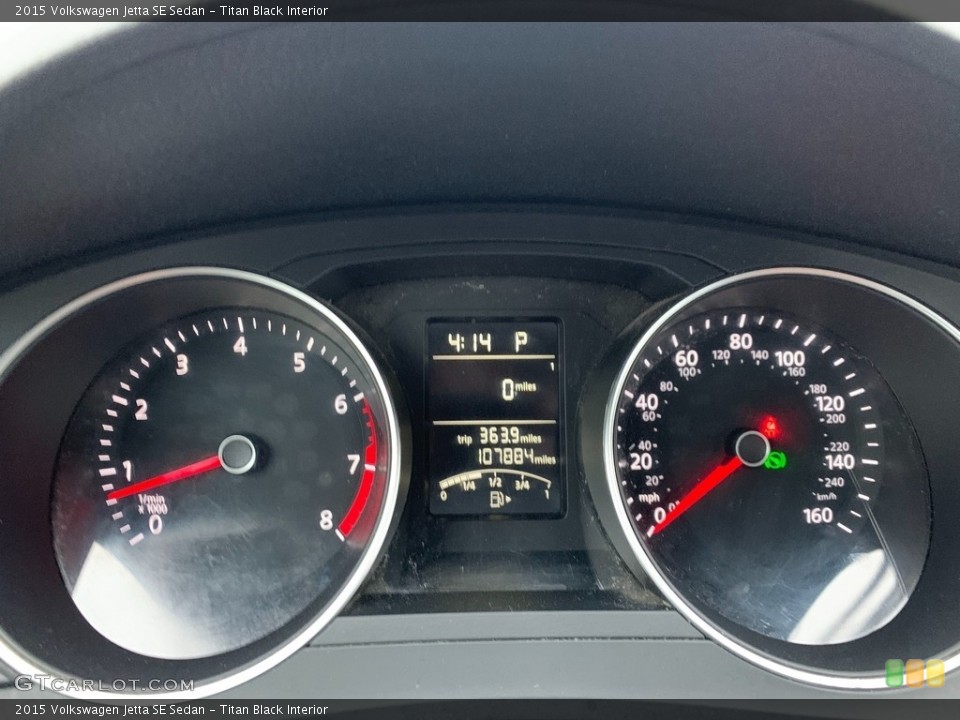 Titan Black Interior Gauges for the 2015 Volkswagen Jetta SE Sedan #138759843
