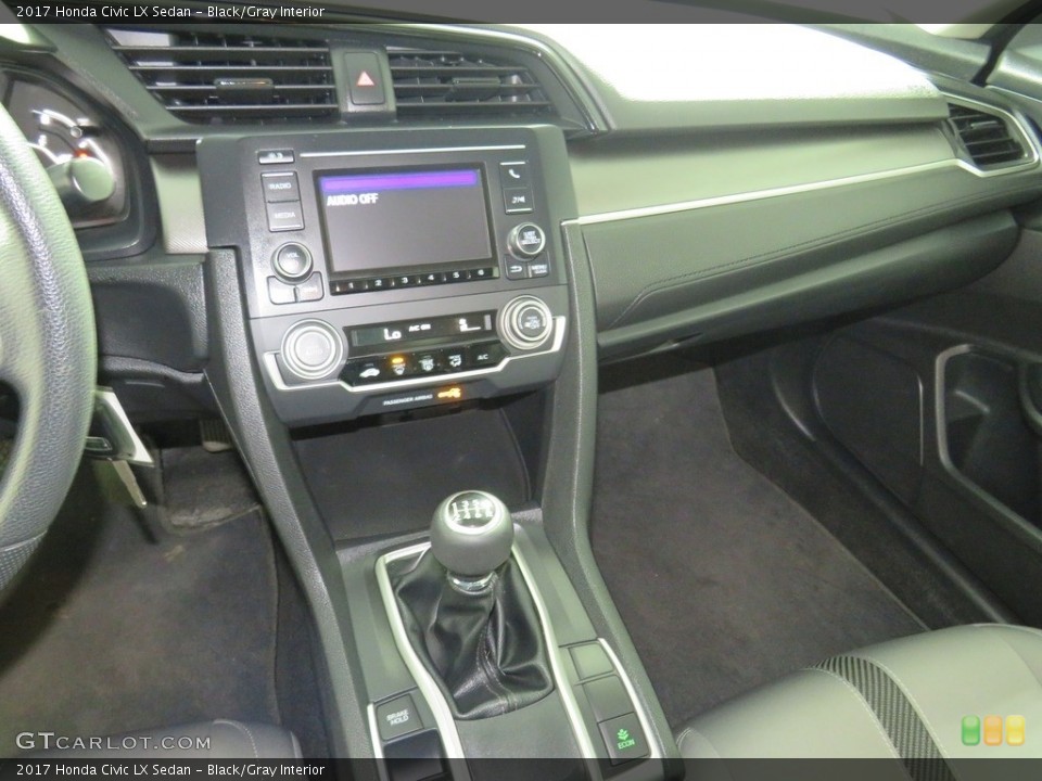 Black/Gray Interior Dashboard for the 2017 Honda Civic LX Sedan #138763428