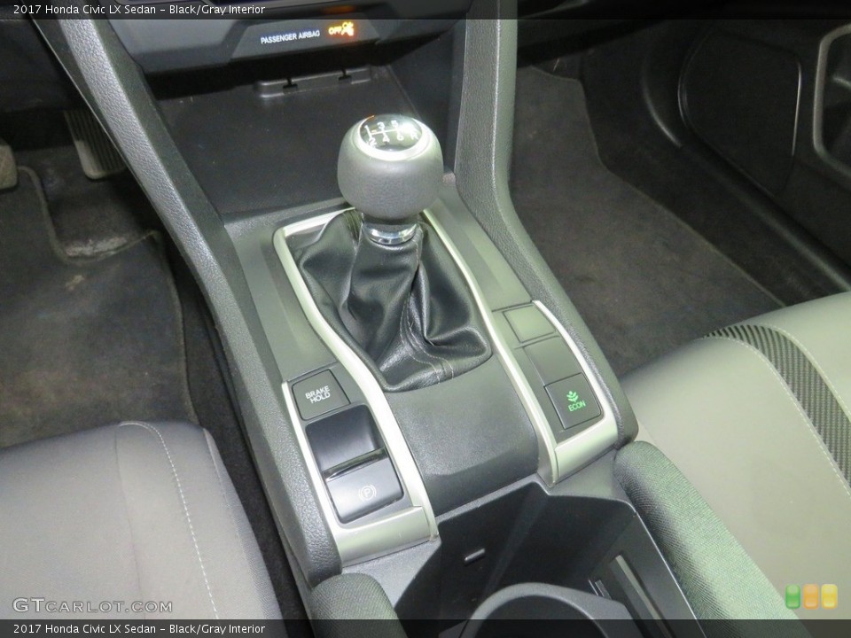 Black/Gray Interior Transmission for the 2017 Honda Civic LX Sedan #138763442