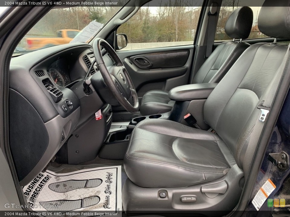 Medium Pebble Beige Interior Front Seat for the 2004 Mazda Tribute ES V6 4WD #138763485