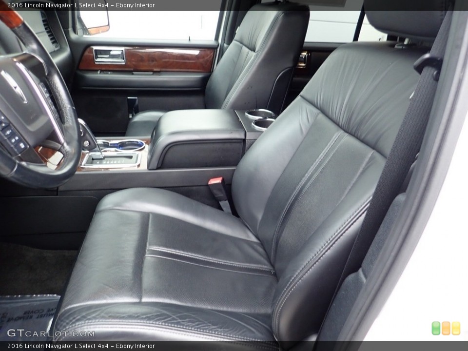 Ebony Interior Front Seat for the 2016 Lincoln Navigator L Select 4x4 #138764088