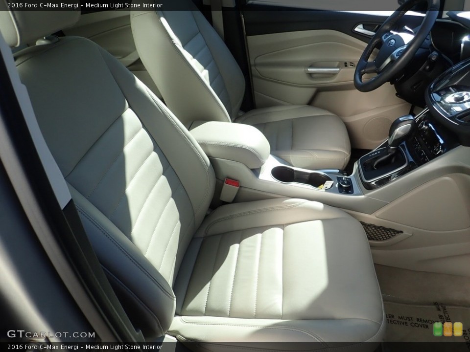 Medium Light Stone Interior Front Seat for the 2016 Ford C-Max Energi #138764319
