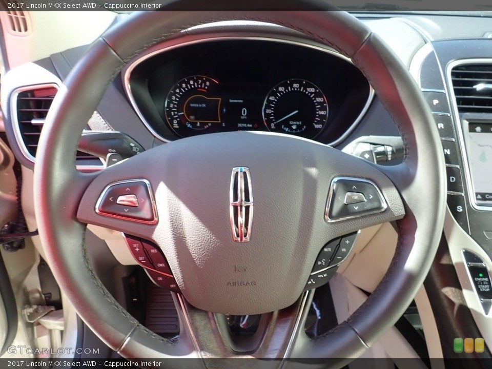 Cappuccino Interior Steering Wheel for the 2017 Lincoln MKX Select AWD #138764718