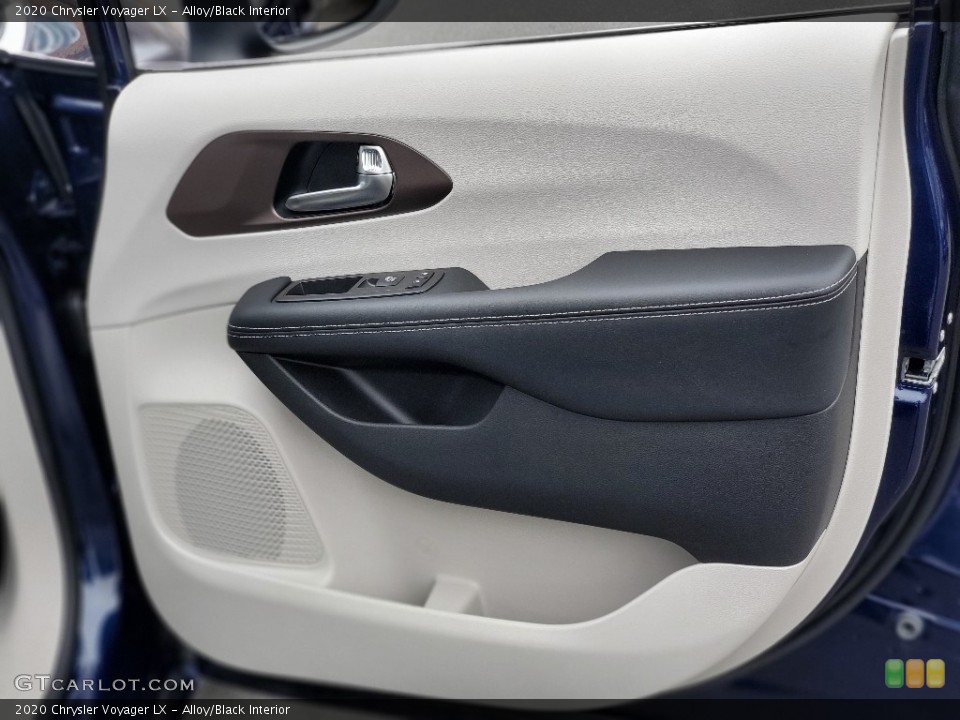 Alloy/Black Interior Door Panel for the 2020 Chrysler Voyager LX #138765423