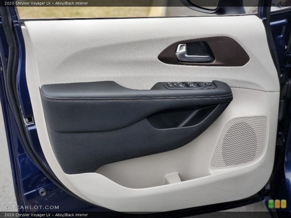 Alloy/Black Interior Door Panel for the 2020 Chrysler Voyager LX #138765528