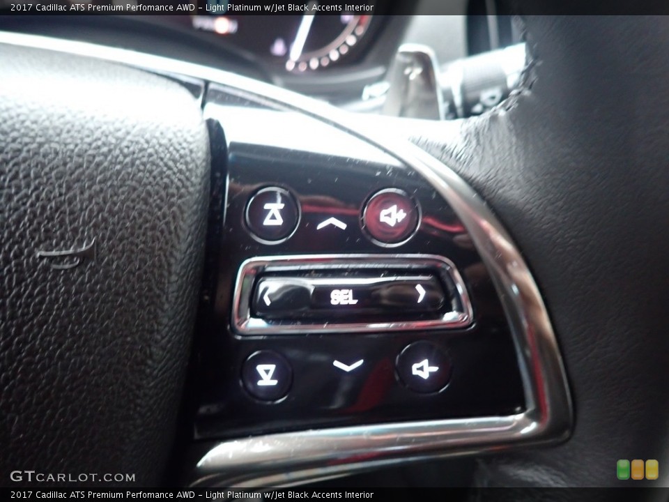 Light Platinum w/Jet Black Accents Interior Steering Wheel for the 2017 Cadillac ATS Premium Perfomance AWD #138765900