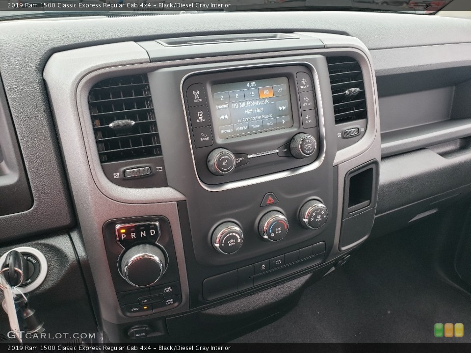 Black/Diesel Gray Interior Controls for the 2019 Ram 1500 Classic Express Regular Cab 4x4 #138770886