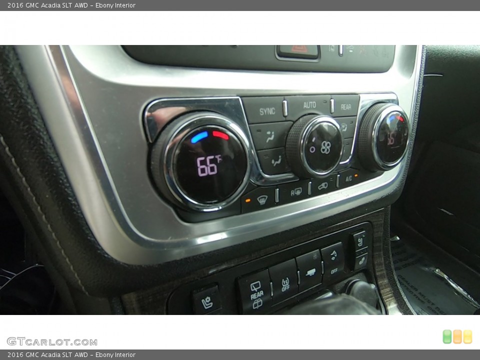 Ebony Interior Controls for the 2016 GMC Acadia SLT AWD #138771468