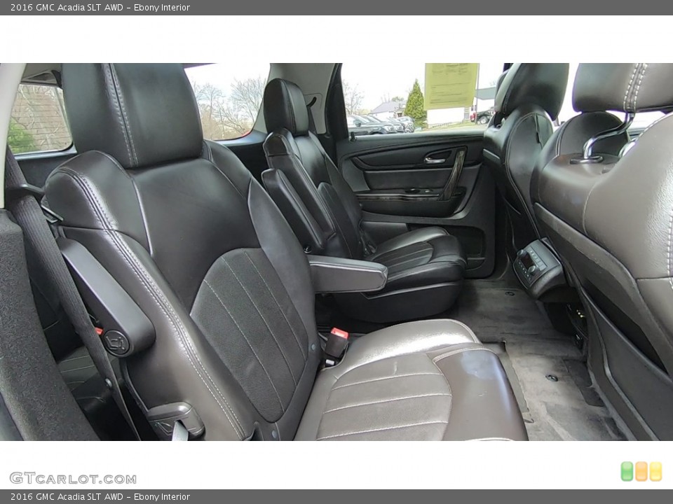Ebony Interior Rear Seat for the 2016 GMC Acadia SLT AWD #138771552