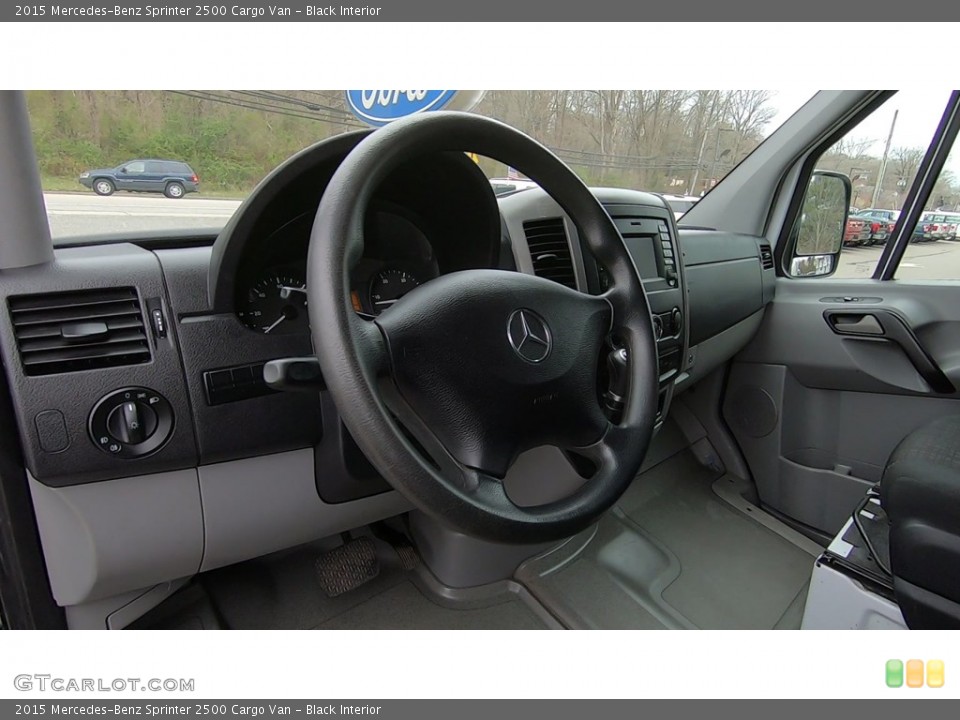 Black Interior Steering Wheel for the 2015 Mercedes-Benz Sprinter 2500 Cargo Van #138771729