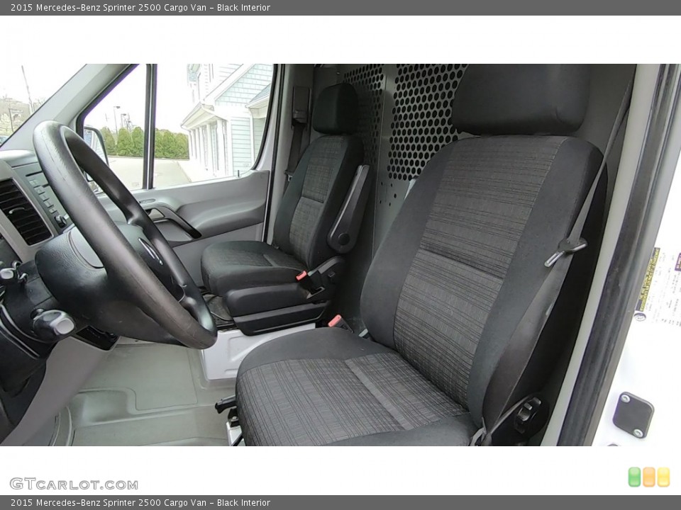 Black Interior Front Seat for the 2015 Mercedes-Benz Sprinter 2500 Cargo Van #138771738