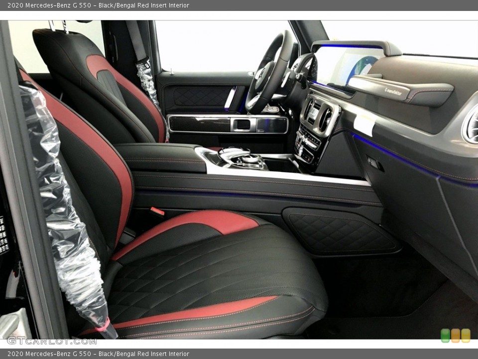 Black/Bengal Red Insert Interior Photo for the 2020 Mercedes-Benz G 550 #138772242