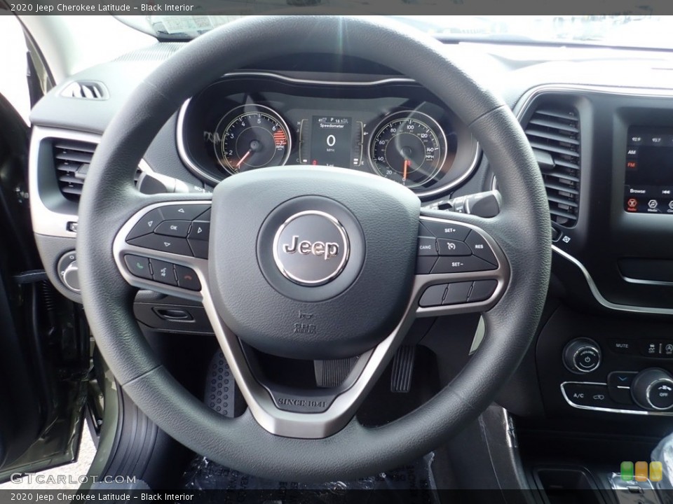 Black Interior Steering Wheel for the 2020 Jeep Cherokee Latitude #138774285