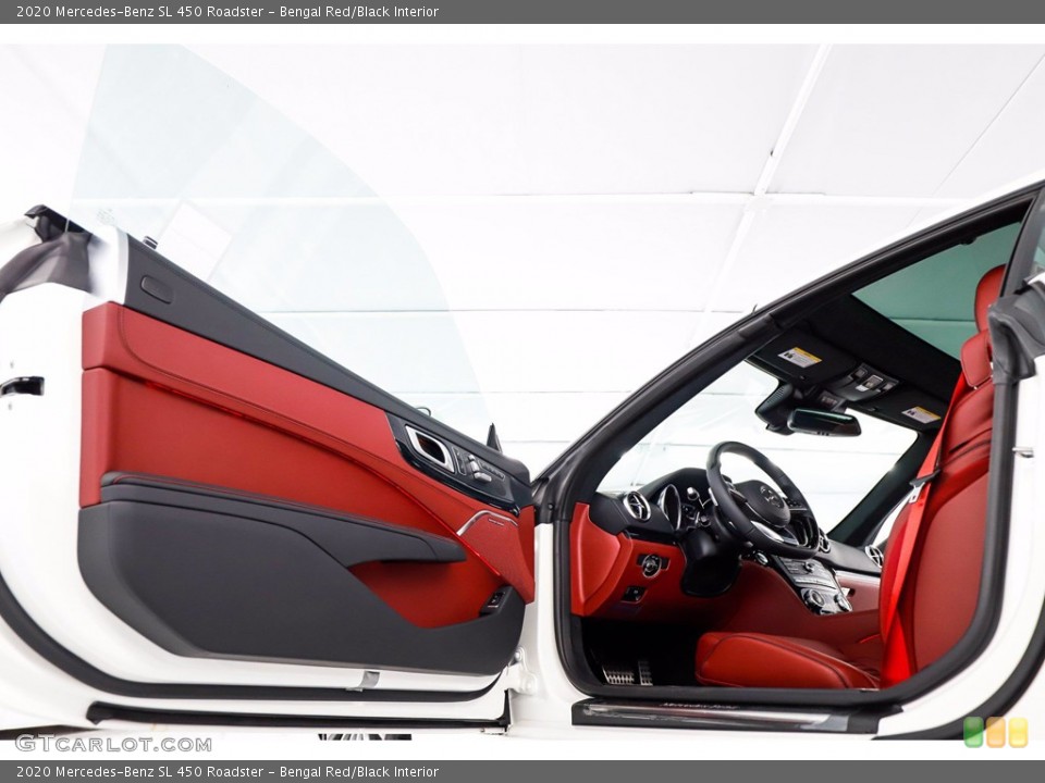 Bengal Red/Black Interior Door Panel for the 2020 Mercedes-Benz SL 450 Roadster #138776242
