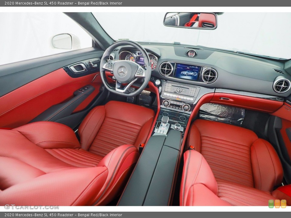 Bengal Red/Black Interior Dashboard for the 2020 Mercedes-Benz SL 450 Roadster #138776304