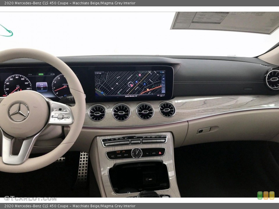 Macchiato Beige/Magma Grey Interior Dashboard for the 2020 Mercedes-Benz CLS 450 Coupe #138777708