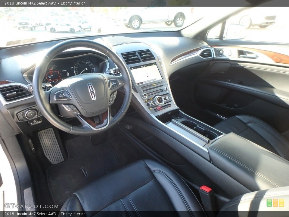 Ebony Interior Photo for the 2018 Lincoln MKZ Select AWD #138778197