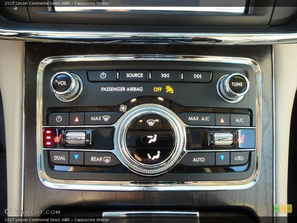 Cappuccino Interior Controls for the 2017 Lincoln Continental Select AWD #138778464