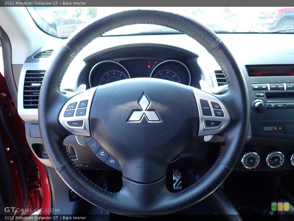 Black Interior Steering Wheel for the 2012 Mitsubishi Outlander GT #138779847