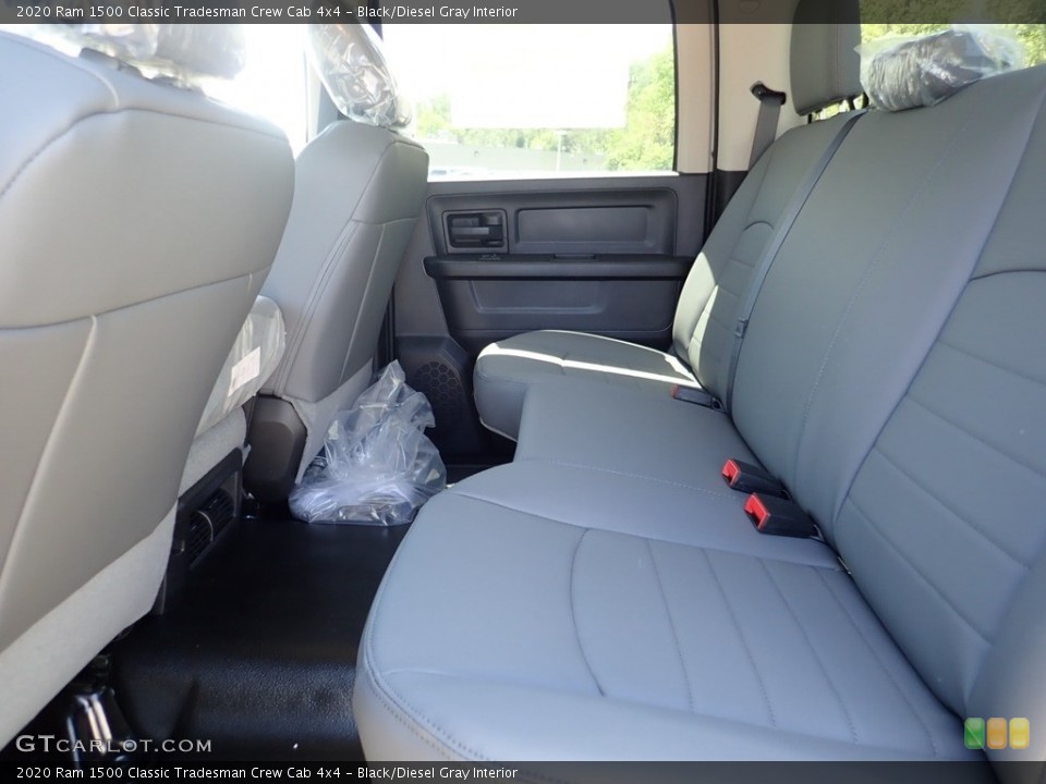 Black/Diesel Gray Interior Rear Seat for the 2020 Ram 1500 Classic Tradesman Crew Cab 4x4 #138783035