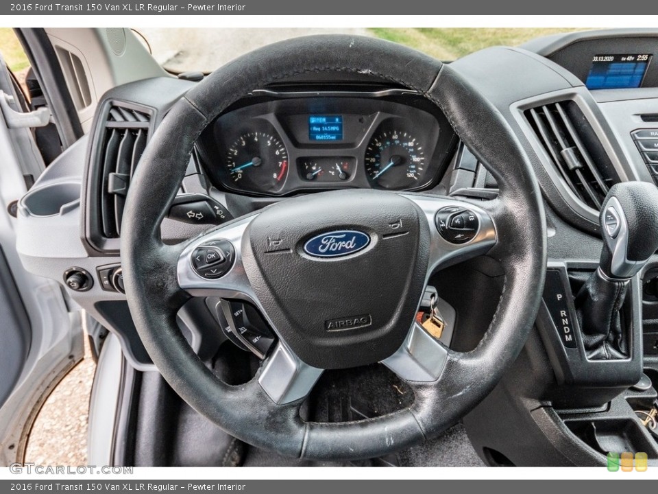 Pewter Interior Steering Wheel for the 2016 Ford Transit 150 Van XL LR Regular #138784788