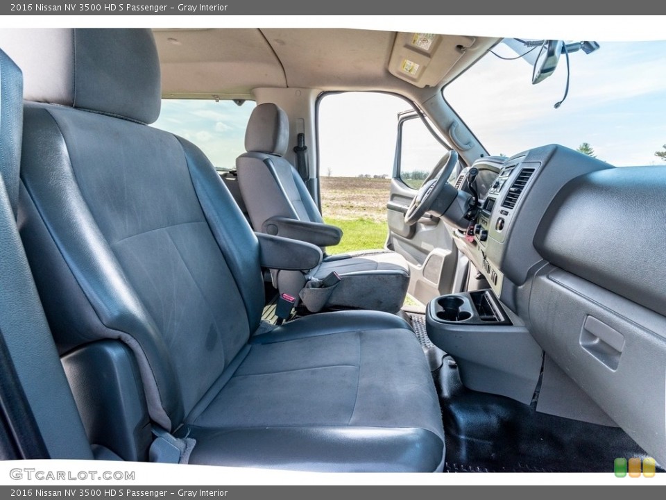 Gray Interior Front Seat for the 2016 Nissan NV 3500 HD S Passenger #138785472
