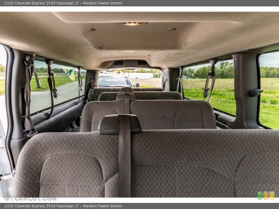 Medium Pewter Interior Rear Seat for the 2016 Chevrolet Express 3500 Passenger LT #138786069