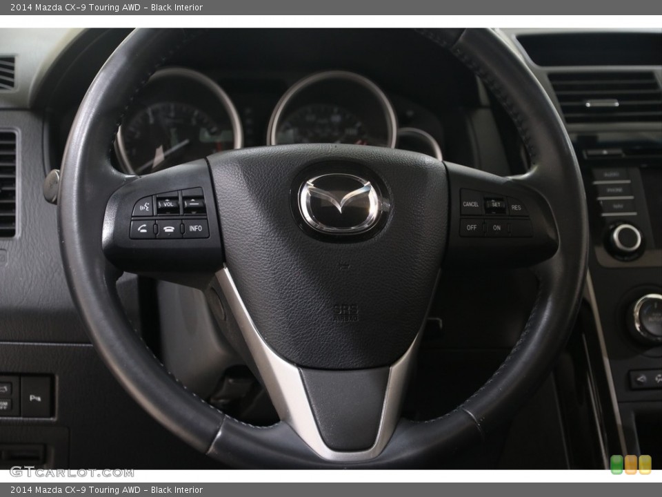 Black Interior Steering Wheel for the 2014 Mazda CX-9 Touring AWD #138787224
