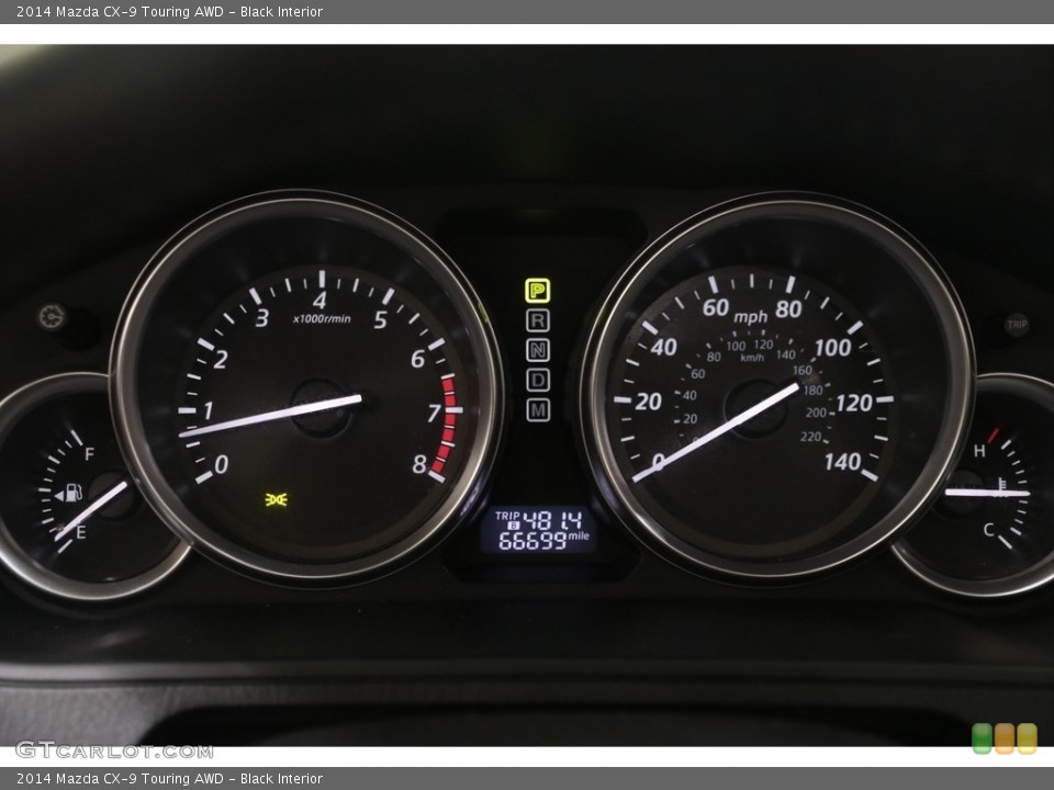 Black Interior Gauges for the 2014 Mazda CX-9 Touring AWD #138787230