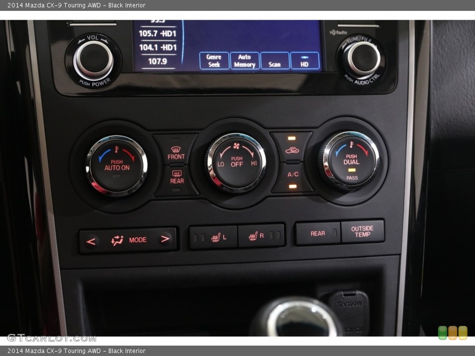 Black Interior Controls for the 2014 Mazda CX-9 Touring AWD #138787263