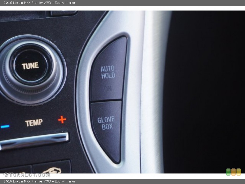 Ebony Interior Controls for the 2016 Lincoln MKX Premier AWD #138791259