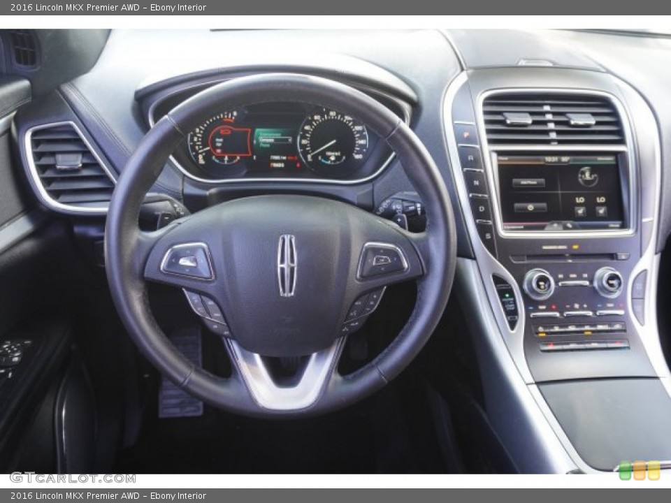 Ebony Interior Dashboard for the 2016 Lincoln MKX Premier AWD #138791298