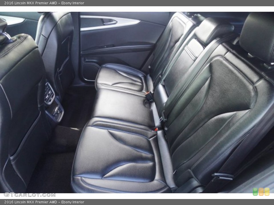 Ebony Interior Rear Seat for the 2016 Lincoln MKX Premier AWD #138791310