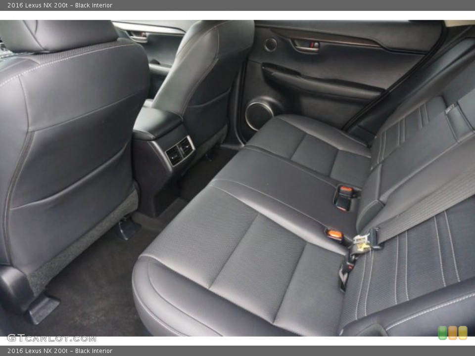 Black Interior Rear Seat for the 2016 Lexus NX 200t #138791784
